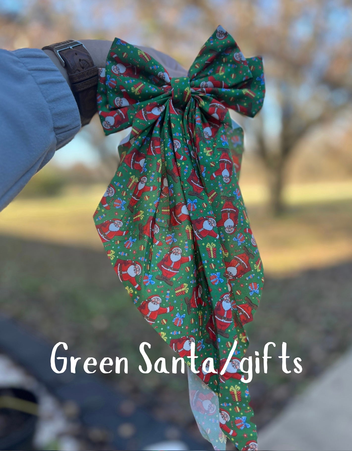 Christmas large flowy bow