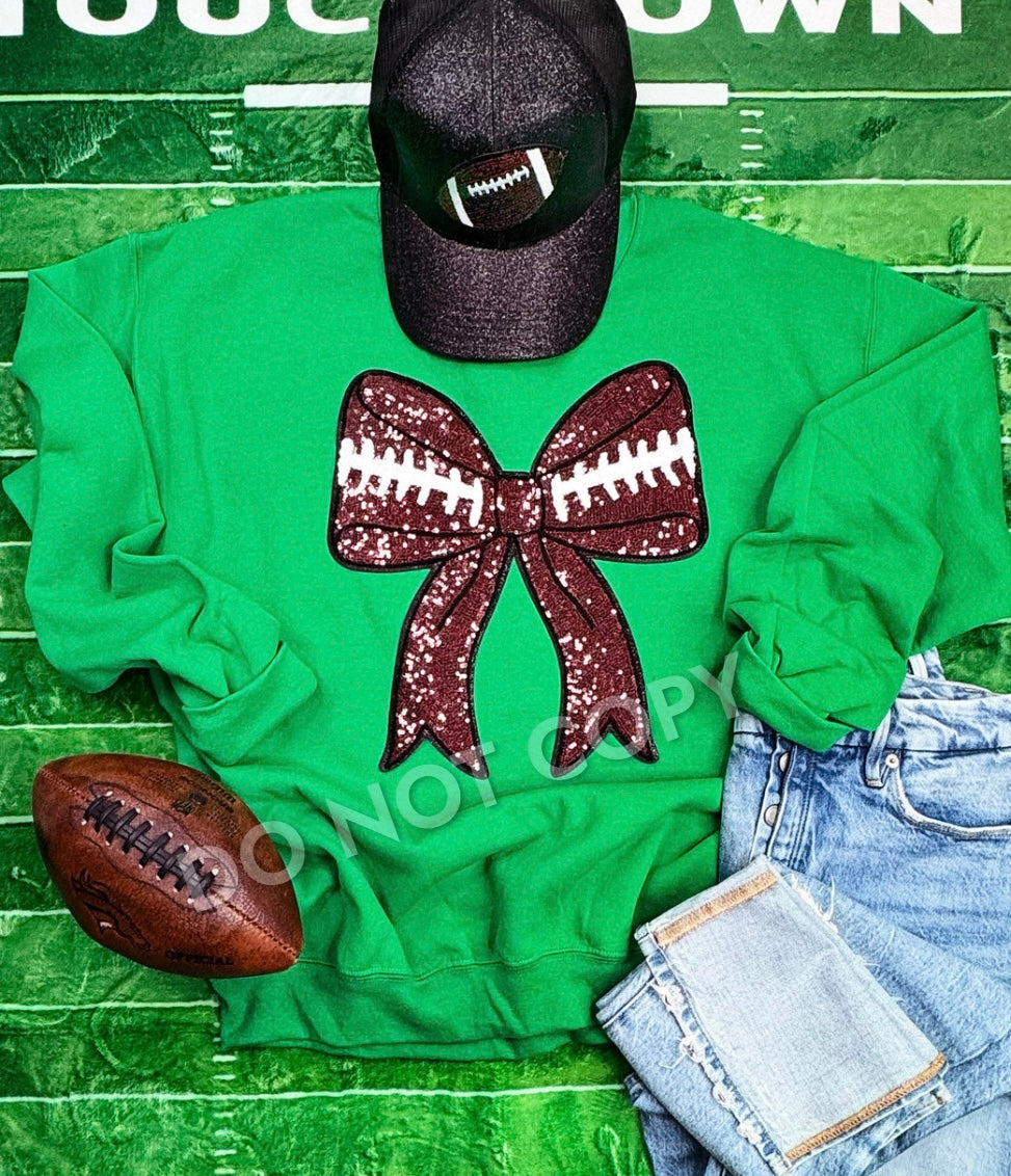 Glitter football t shirt