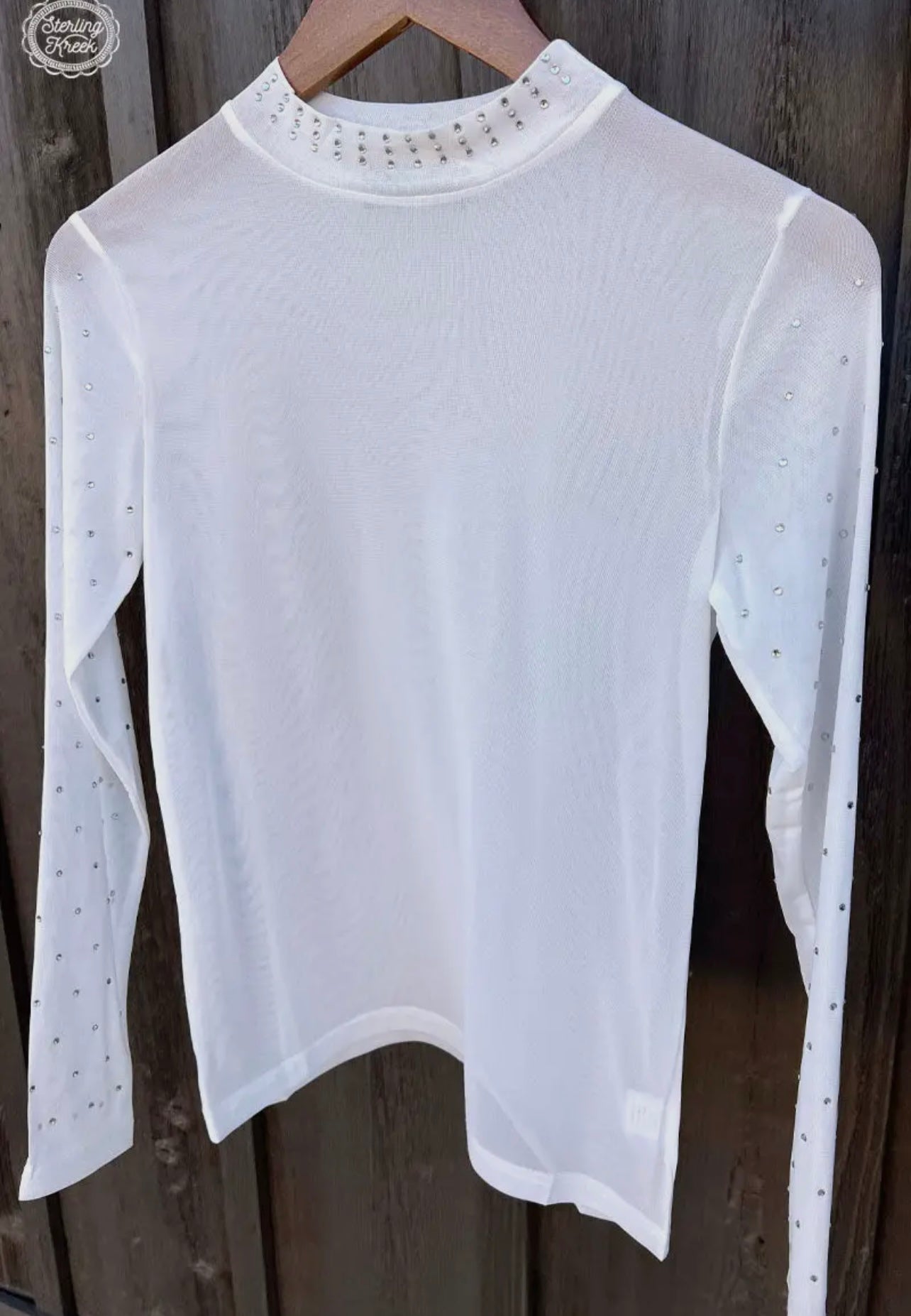 Pearl in paradise mesh long sleeve